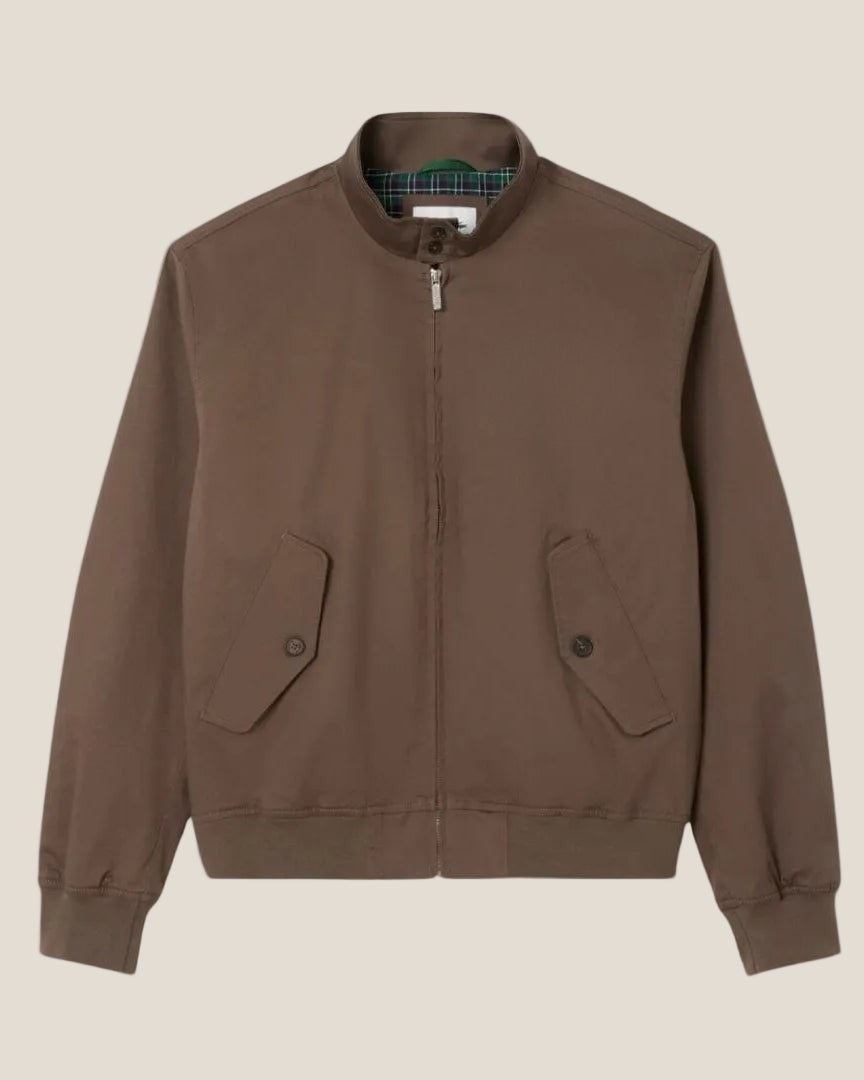Water-Repellent Twill Harrington Jacket