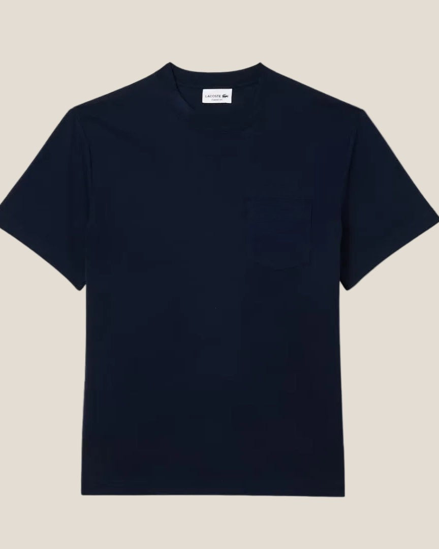 Cotton T-shirt with Breast Pocket