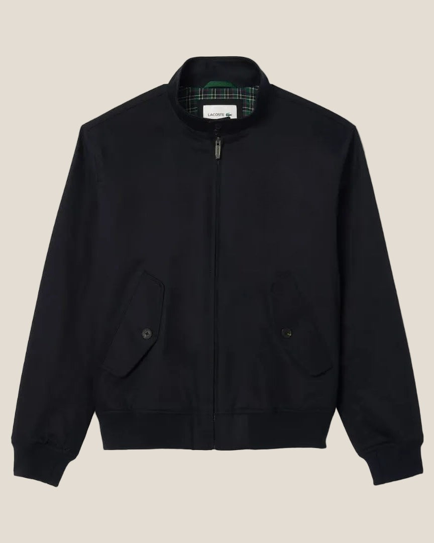 Water-Repellent Twill Harrington Jacket