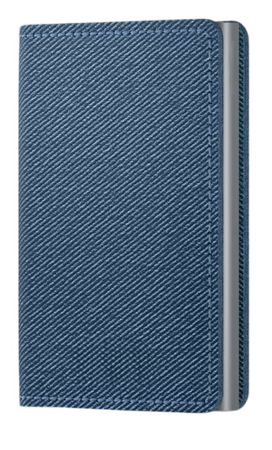 - RFID Protected Slim Wallet - Twist - Blue Jeans