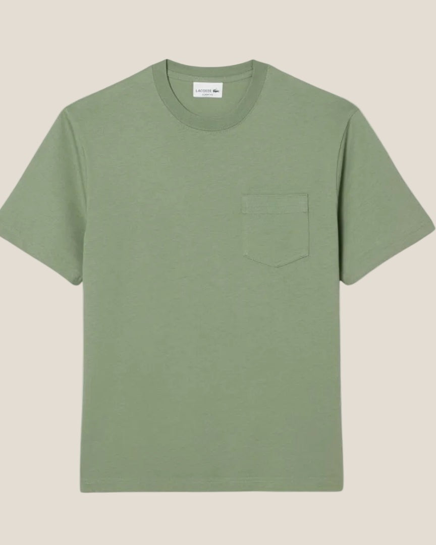 Cotton T-shirt with Breast Pocket