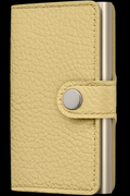 - RFID Protected Mini Wallet - Pebble - Butter Yellow