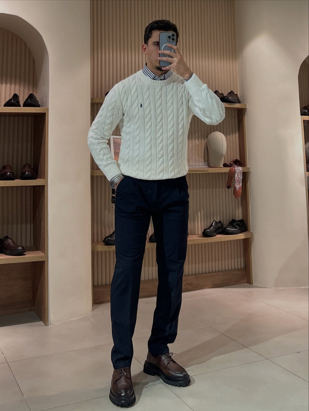 Classic Cable-Knit Sweater