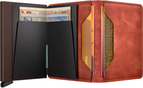 - RFID Protected Slim Wallet - Vintage - Orange