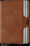 - RFID Protected Twin Wallet - Vintage - Cognac