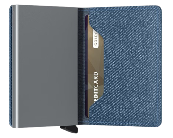 - RFID Protected Slim Wallet - Twist - Blue Jeans