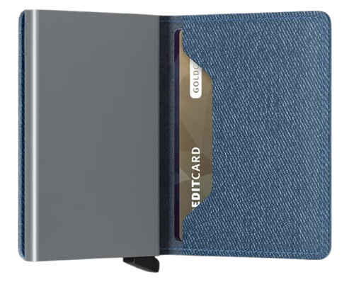 - RFID Protected Slim Wallet - Twist - Blue Jeans