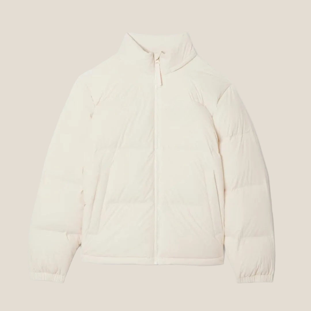Water-Repellent Hooded Down Jacket