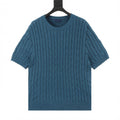 Cable-Knit Crewneck Sweater Teal