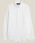 Linen/Remi Blend Shirt, White