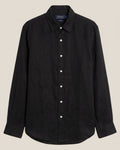 Linen/Remi Blend Shirt, Black