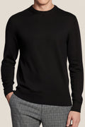 Maglione Girocollo In Misto Cashmere Con Logo Bandierina Ricamato