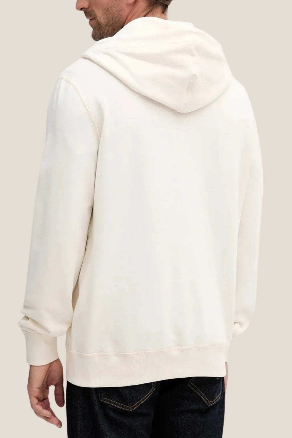 Felpa Full Zip Con Cappuccio Bandiera Ricamata