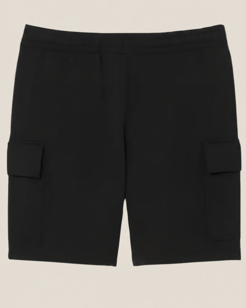 Cotton Fleece Cargo Shorts