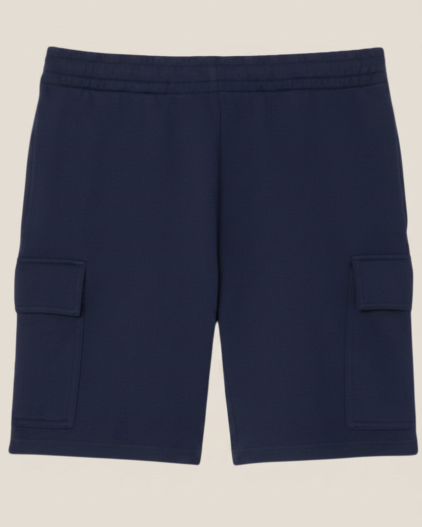 Cotton Fleece Cargo Shorts