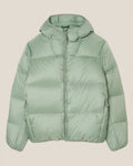 Short Water-Repellent Hooded Puffed Jacket