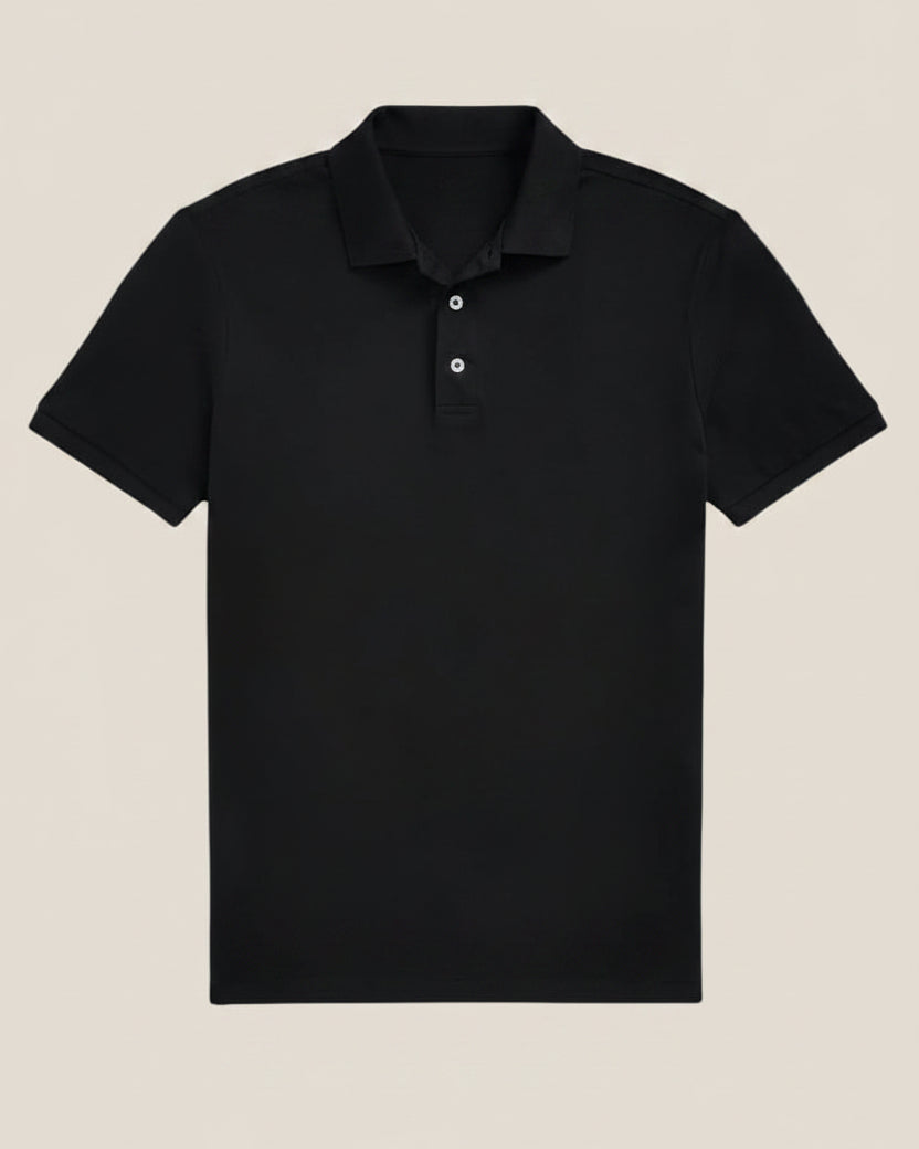 Custom Slim Fit Stretch Mesh Polo Shirt