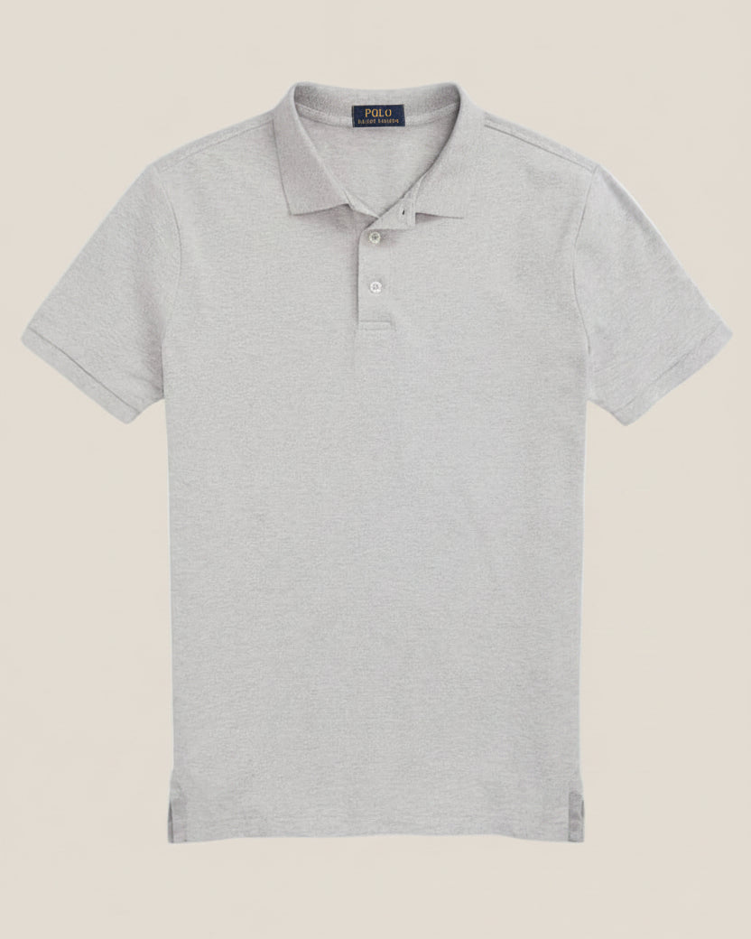 Custom Slim Fit Stretch Mesh Polo Shirt