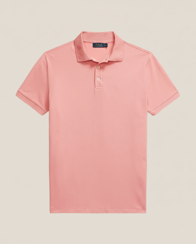 Custom Slim Fit Stretch Mesh Polo Shirt