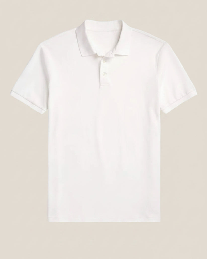 Custom Slim Fit Stretch Mesh Polo Shirt
