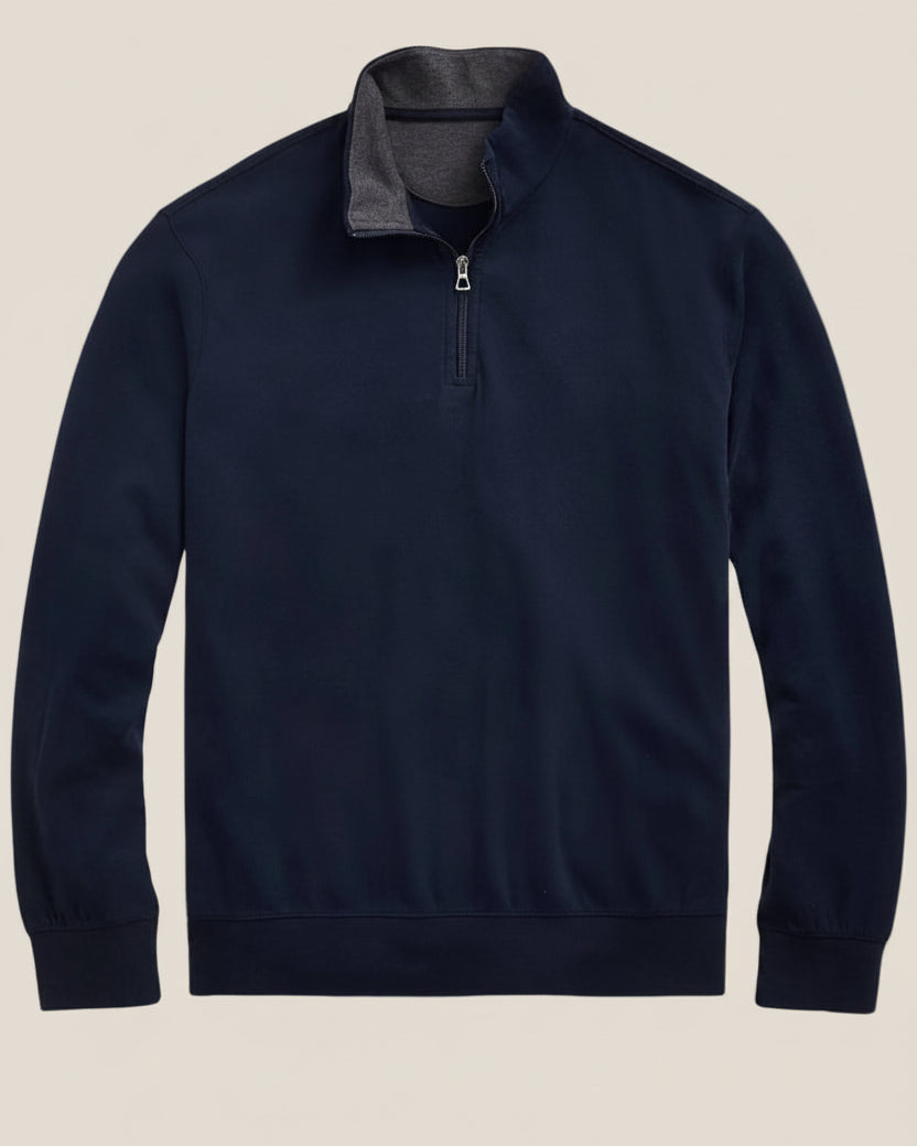 Luxury Jersey Quarter-Zip Pullover