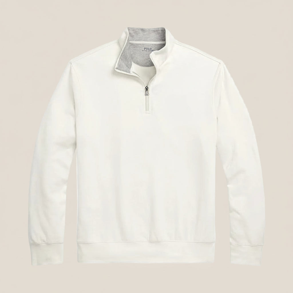 Luxury Jersey Quarter-Zip Pullover
