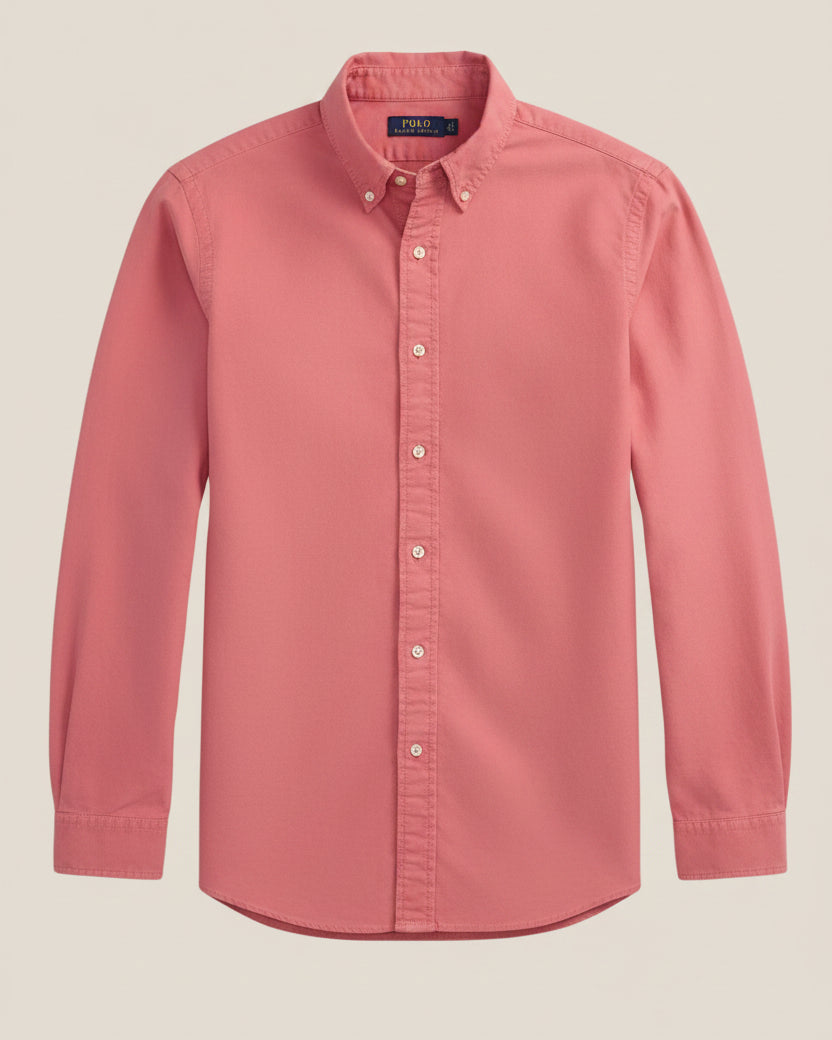 Slim Fit Garment-Dyed Oxford Shirt