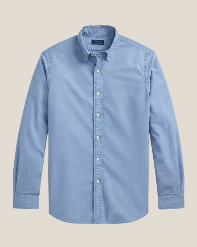 Slim Fit Garment-Dyed Oxford Shirt