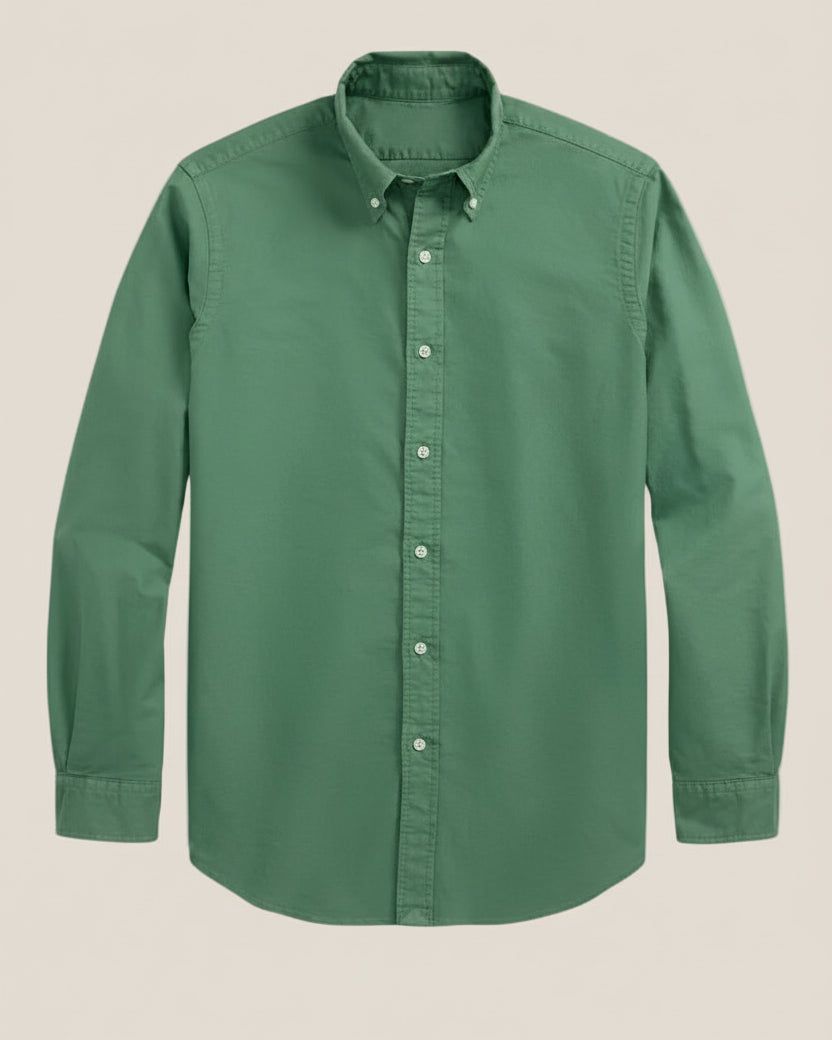 Slim Fit Garment-Dyed Oxford Shirt