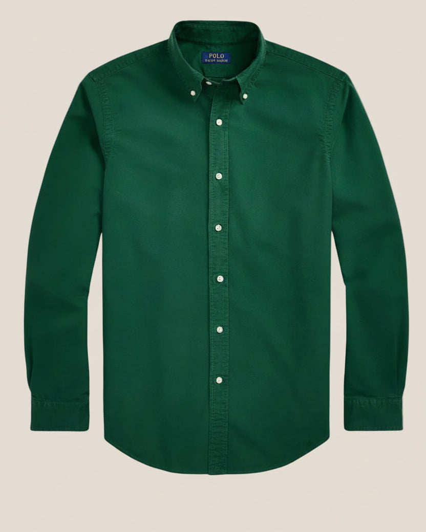 Slim Fit Garment-Dyed Oxford Shirt
