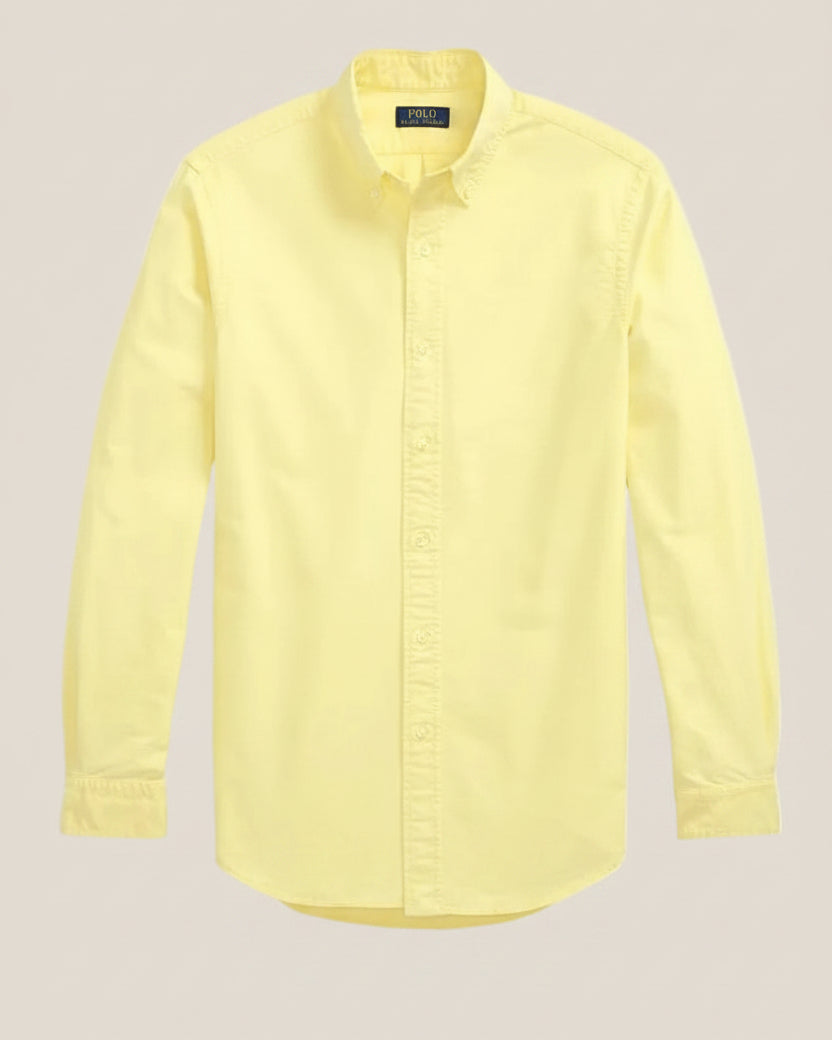 Slim Fit Garment-Dyed Oxford Shirt