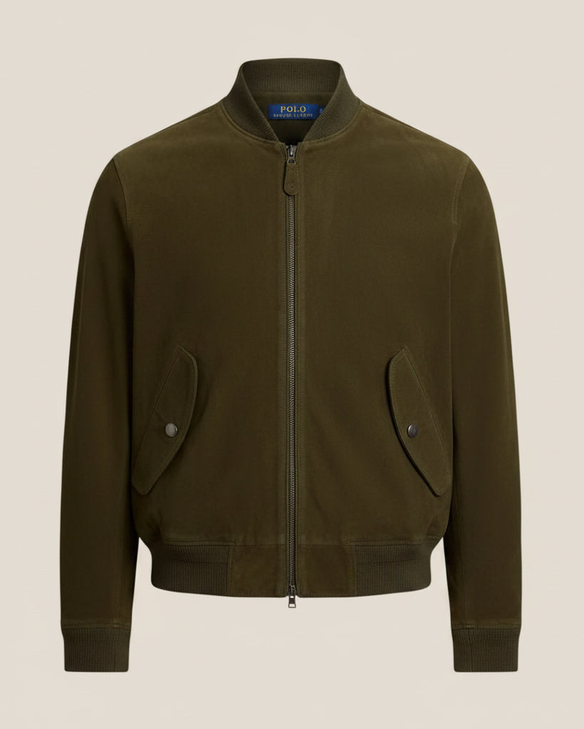 Suede Bomber Jacket