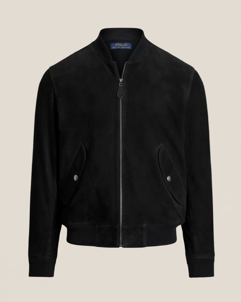 Suede Bomber Jacket